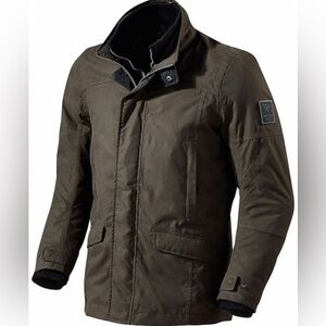 Rev’It Mens M Brown Grey Elysee Moto Spring Fall Fabric Mesh Lined Sports Jacket